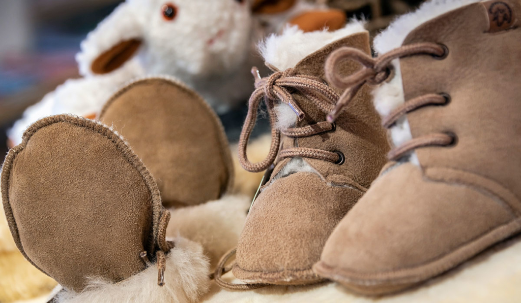 scarpe da bambino in pelle di agnello